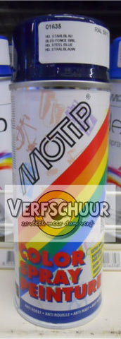 MOTIP Color Spray HG 400ml 01635 RAL 5011 STAALBLAUW