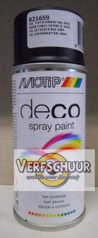 MOTIP Color Spray ZG 150ml 021659 RAL 9005 DIEPZWART