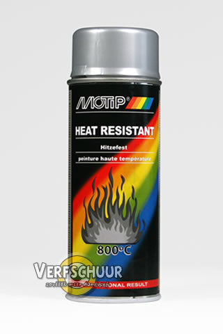 MOTIP Heat resistant spray 650° (800°) 400ml 04032 ZILVER
