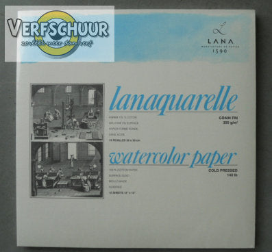 Lanaquarelle 100% coton 300gr/m² 300x300mm 15023385
