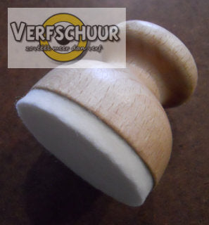 ABIG Handtampon Beechwood met viltbasis 55mm 170100 / 15010