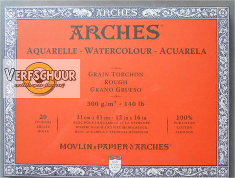 Arches aquarel Blok Grove korrel  20v 300g 31x41cm A1795087
