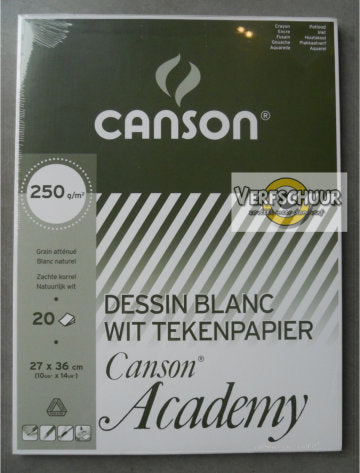 Canson academy 250g/m² 20v 27x36cm C200004086