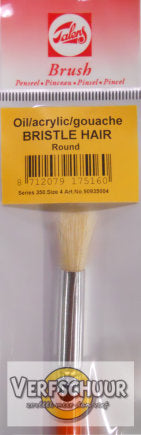 Talens olie acryl gouache ronde tamponneerkwast varkenshaar serie 350 nr. 4 90935004