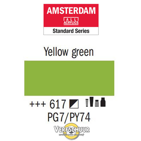 Amsterdam Acrylverf tube kleur:617 (120 ml Geelgroen) serie:*