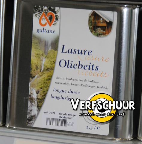 Oliebeits oxiderood 7021 2.5L