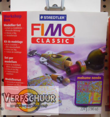 Fimo classic workshop box - "mokume gane"  8003 32 L1