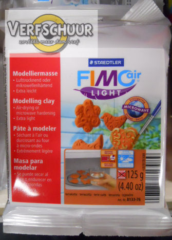 Fimo air light boetseerklei microwave 125 gr, terracotta 8133-76
