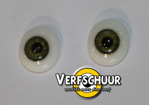 Glass eyes 10mm green