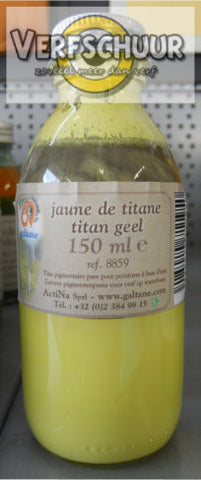 Pigment waterbasis titan geel 150ml 8859