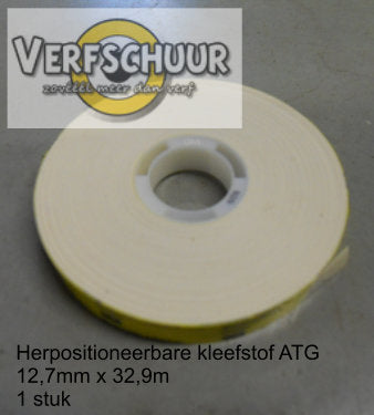 Herpositioneerbare kleefstof ATG 12,7mmx32,9Lmeter 1 stuk