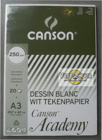 Canson academy 250g/m² 20v a3 C200004087