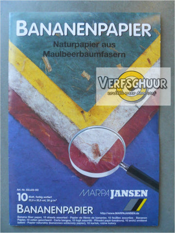 Bananenpapier 35gr 22,5x32,5cm 10v Assort.