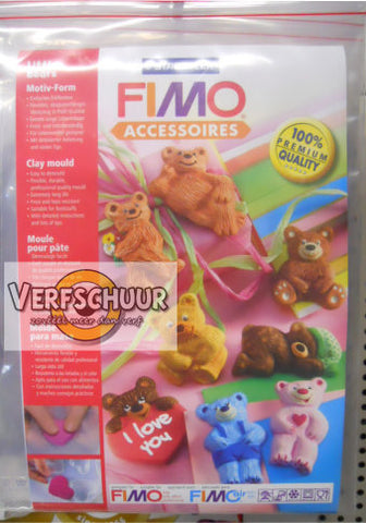 Fimo vorm voor klei - kleine beertjes  8742 03