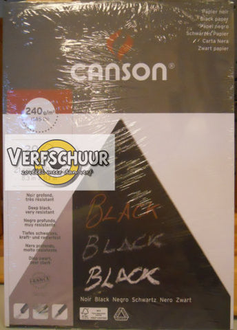 Canson Black A4 20v 240g 21x29.7cm C200377111