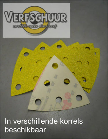 EINDE STOCK Strips driehoek 6 gaten lijn 1960 siarexx 280 90x95mm d109 1 blad EINDE STOCK