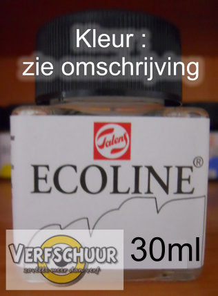 Ecoline Vloeibare waterverf kleur:602 (flacon 30 ml Donkergroen) serie: