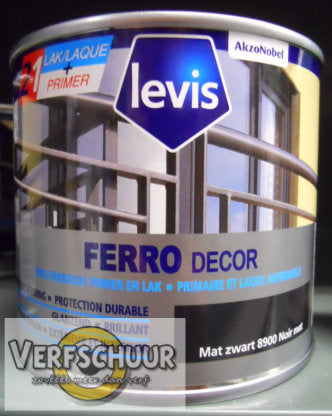 FERRO DECOR - MAT ZWART - 8900 - 0.5l.