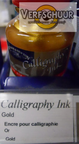 W&N. CALLIGRAPHY INK 30 ML. gold ! bouchon rouge 1110283