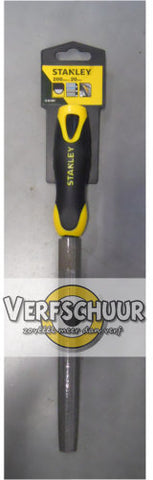 Halfronde vijl bastaard 200mm met pvc hecht - Stanley 0-22-501