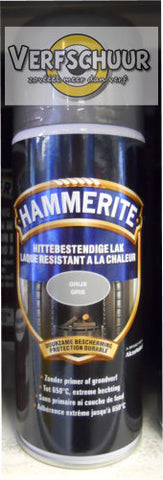 Hammerite Hittebestendige lak grijs 400ml