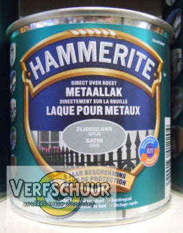 Hammerite Metaallak Zijdeglans grijs 250ml