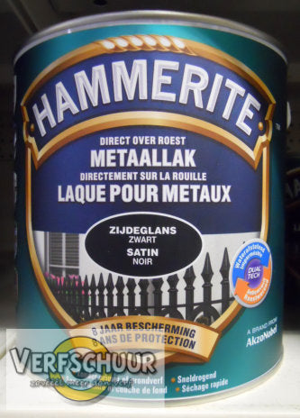 Hammerite Metaallak Zijdeglans zwart 2.5L