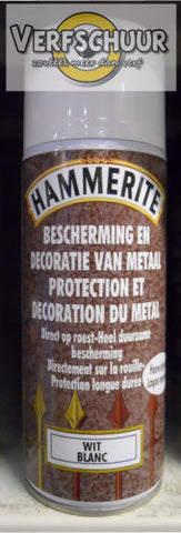 Hammerite Hamerslaglak spray wit 400ml
