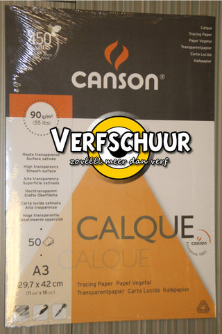 Canson calque satin papier 90g/m² a3 50st C200757241