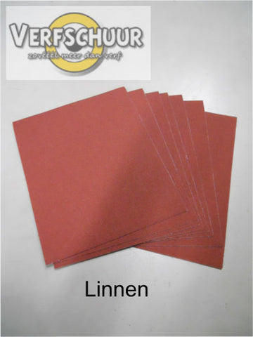 Schuurpapier bruin/rood linnen METAAL sianor 2900 150 / siarol 2915 150 1 blad