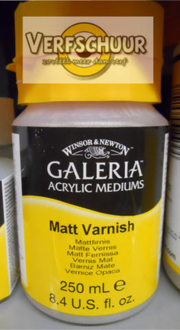 W&N. GALERIA ACRYLIC Matt VARNISH 250 ML.3040802