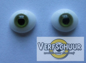 Glass eyes 8mm green