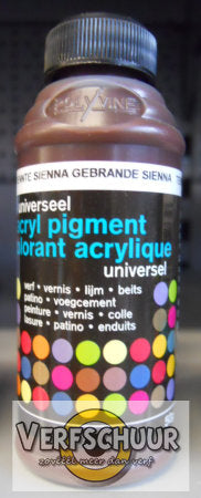 Polyvine Pigment acryl 50gr gebrande sienna