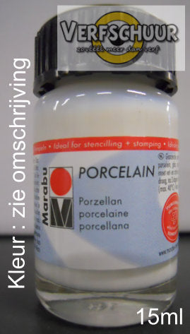 Marabu porcelain 582 glitter zilver 15ml