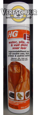 HG water, olie,vet & vuil dicht voor leer 300ml