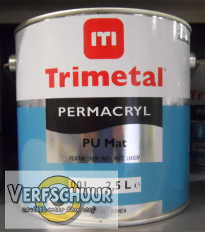 Permacryl PU mat 001 wit 2,5L