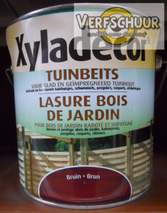 XY Tuinbeits voor glad en geïmpregneerd hout - Bruin 2.5L