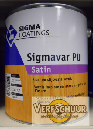 SIGMAVAR PU SATIN VERNIS KLEURLOOS 2.5 L