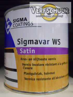 SIGMAVAR WS SATIN VERNIS KLEURLOOS 0.5 L