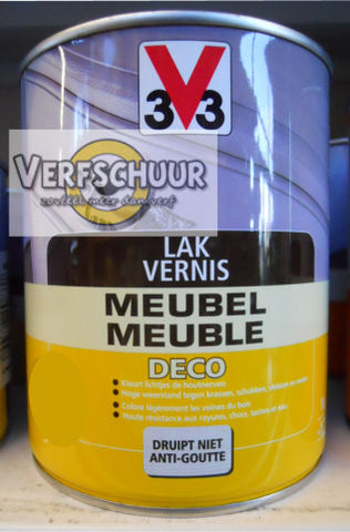 Lak / Vernis meubel deco satijn midden eik 1L