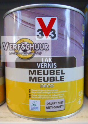 Lak / Vernis meubel deco satijn rustieke eik 500ml