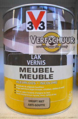 Lak / Vernis meubel satijn kleurloos 2,5L