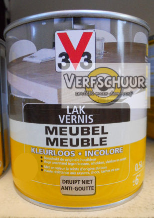 Lak / Vernis meubel satijn kleurloos 0,5L