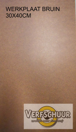 Werkplaat 30x40cm watervast bruin gb-300