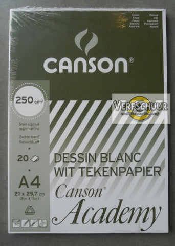 Canson academy 250g/m² 20v a4 C200004085