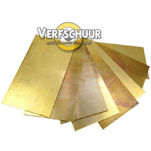 Messing plaat brass sheet 102x254x0.38mm ks252