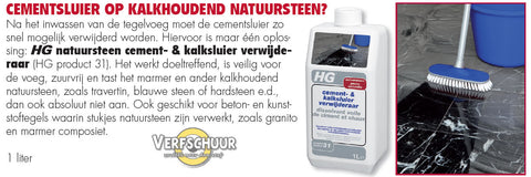 HG Cement-&kalksluierverwijderaar natuursteen 1L (product 31)