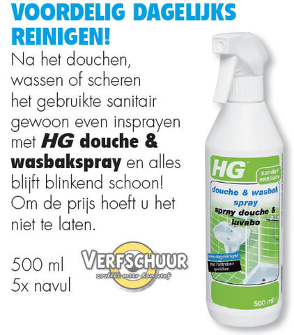 HG Badkamerreiniger alledag Douche&wasbakspray 500ml