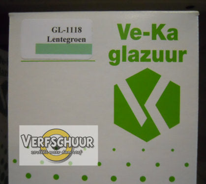 Ve-Ka poederglazuur lentegroen glans aardewerk 500gr GL-1118