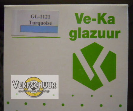 Ve-Ka poederglazuur turquoise glans aardewerk 500gr GL-1121